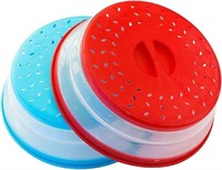 2-Pk Collapsible Microwave Food Covers