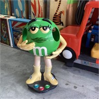 Green M & M Shop Display Figure