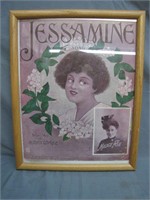 Antique 1920s Framed Black American Jessamine
