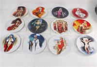 12 Marilyn Monroe Danbury Mint Collector Plates