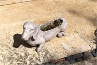 Dog Statue Decorative Planter