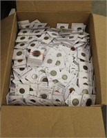 Box of Over (500) Carded Coins