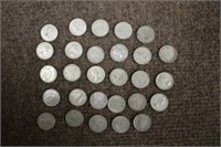 (28) Canadian 80% Silver Dimes