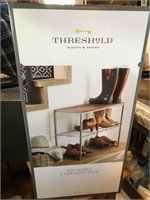 (2xbid) Threshold 3 Tier Shoe Rack