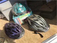 Lot of 3 Bike Helmets