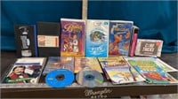 Kid’s VHS, Book, DVD’s, & CD’s