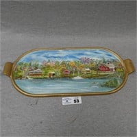 Hand Painted Cast Iron Griddle