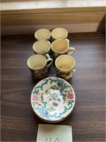 6 small cups- some damage