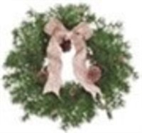 RED DECO Christmas Wreaths for Front Door, 22"