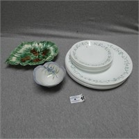 Corelle Dinner Plates - Majolica Leaf Plate