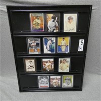 Various Babe Ruth Baseball Cards w/ Display