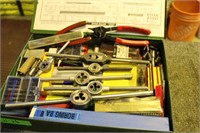 Box of Industrial Tools - Cutter, Tap, etc