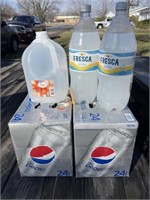 2 - Cases Diet Pepsi & Soda Water