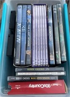 Tote of DVD's and CD's