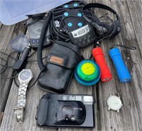 Electronics, Wristwatches, Tote w/ Lid