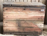 Wooden Box Hinged Lid 21 x 11 x17H