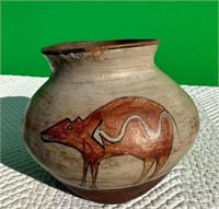 Artist-Signed Clay Pot Replica