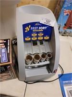 fast sort electric coin sorter & wrappers