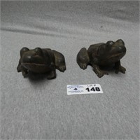 Cast Iron Frogs - as is (legs damaged)