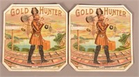 19th century Gold Hunter Cigar Labels