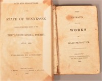 1866 Tennessee Acts + 1819 Quaker Book