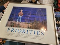 priorities - framed