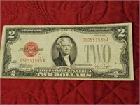 1928 F RED SEALED $2 BILL