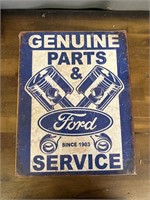 Metal Ford Parts & Service Sign