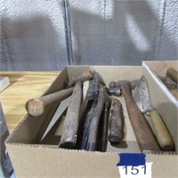 assorted hammers/hand tools