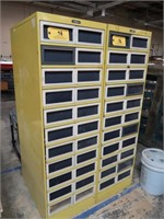 (2) 11-Drawer Parts Cabinets w/ Assorted Dies