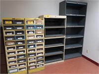 (2) Monarch Parts Cabinets & (2) Shelving Units