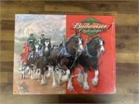 Metal Budweiser Clydesdales Sign