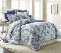 8-Piece Floral Comforter Set (Queen)