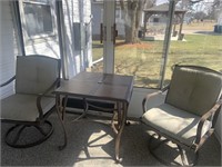 Porch chairs and table- 3 pieces