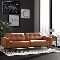 Rivet Bigelow Modern Leather Sofa Couch