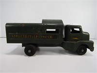 STRUCTO TOYS 12" PRESSED STEEL ARMY TRUCK