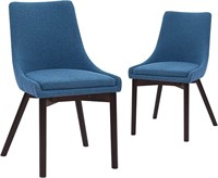 CangLong Upholstered Fabric Chairs, Blue