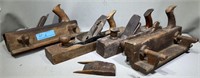 4 LARGE ANTIQUE WOODEN PLANES