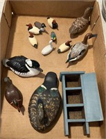 COLLECTION OF MINIATURE DECOYS