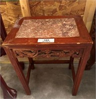 Small Asian Marble-Top Table