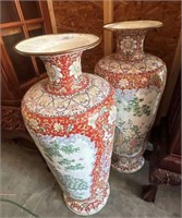 Pair of Large Asian Floor Vases