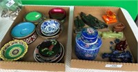 2- Flat of Asian Collectibles