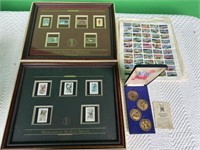 Stamp Collection and Medals