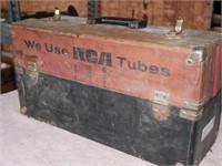 Vintage TV Service Tool Box w/Electrical Supplies