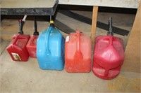 (5) VARIOUS FUEL / GAS CANS
