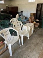 Outdoor Chairs & Cabinet