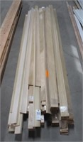 Large group of3 1/2" tall baseboard trim molding.