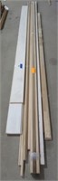 Assortment of trim and millwork that includes