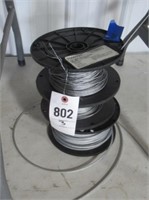 (3) Partial rolls of galvanized cable sizes