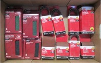 Assortment of sanding belts and scuffing pads.